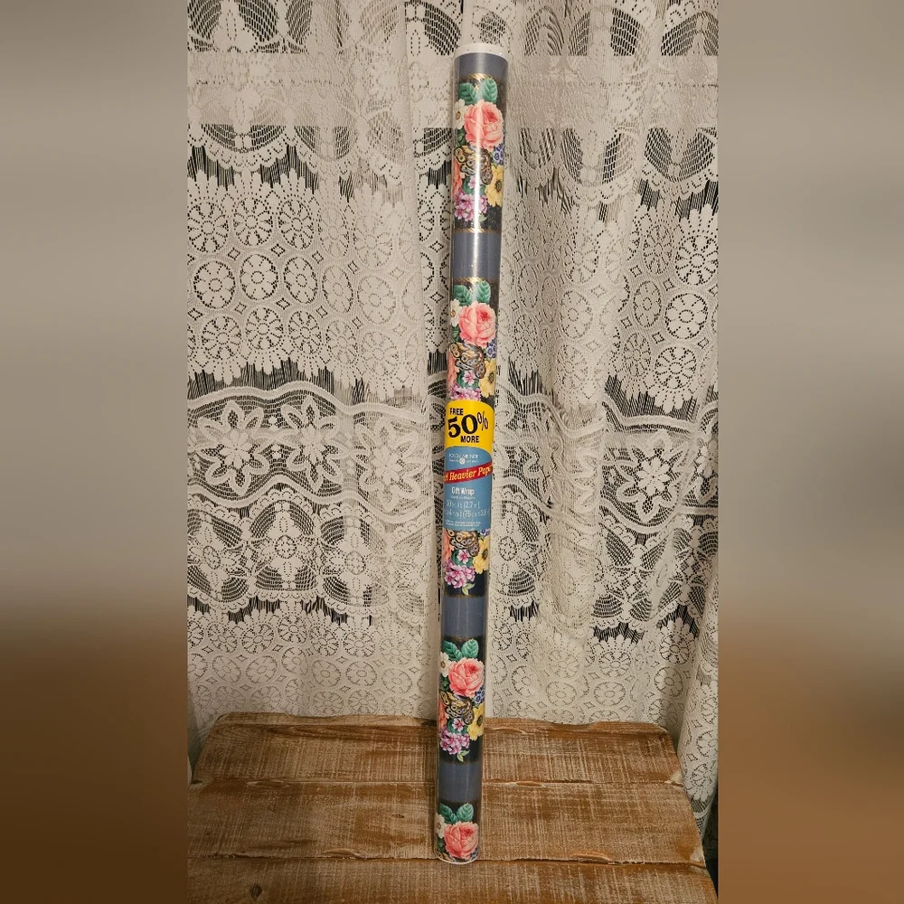 American Greetings Floral Gift Wrap - Multicolor